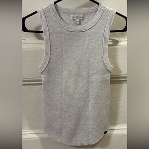 NWOT Gray Calvin Klein Jeans Ribbed Sleeveless Top size small
